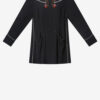 Robe courte en cady brodée de perles Youma