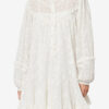 Robe courte en coton et soie à fleurs Zame Robe courte en coton et soie à fleurs Zame