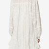 Robe courte en coton et soie à fleurs Zame Robe courte en coton et soie à fleurs Zame
