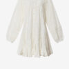 Robe courte en coton et soie à fleurs Zame Robe courte en coton et soie à fleurs Zame