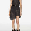 Robe courte en crêpe Betty