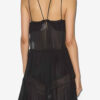 Robe courte en crêpe Betty