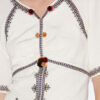 Robe courte en gaze brodée avec dos nu Zatini Robe courte en gaze brodée avec dos nu Zatini