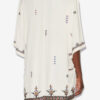 Robe courte en gaze brodée Kressy