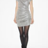 Robe courte en jersey métallisé Nadilia Robe courte en jersey métallisé Nadilia