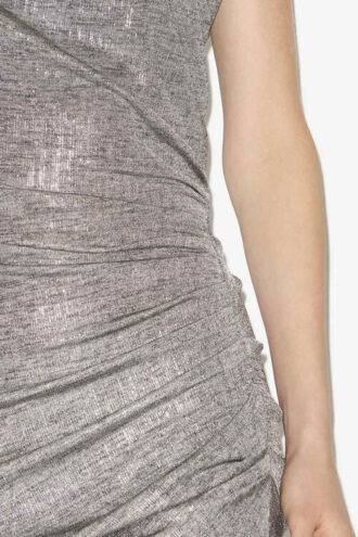 Robe courte en jersey métallisé Nadilia