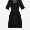 Robe courte en maille ajourée Abril