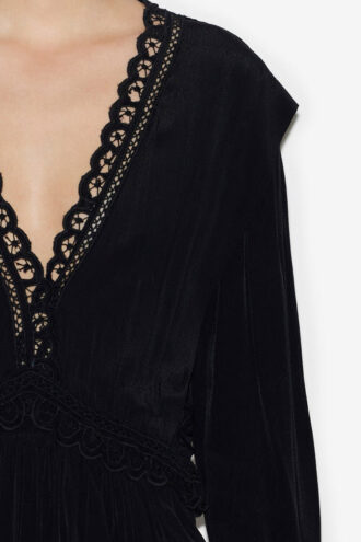 Robe courte Felie avec broderies anglaises