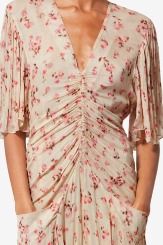 Robe courte imprimée en mousseline Vivienne Robe courte imprimée en mousseline Vivienne