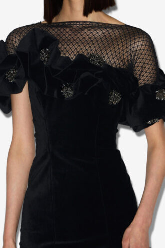 Robe courte à volants Eliska