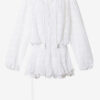Robe courte à volants en coton et dentelle florale Preya Robe courte à volants en coton et dentelle florale Preya