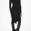 Robe drapée Zorah en jersey uni