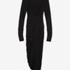 Robe drapée Zorah en jersey uni