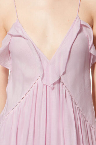 Robe en voile de coton à bretelles Vasma