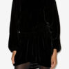Robe froncée en velours Beniga