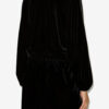 Robe froncée en velours Beniga