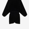 Robe froncée en velours Beniga
