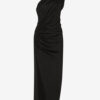 Robe longue asymétrique drapée Maude Robe longue asymétrique drapée Maude