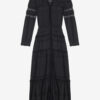 Robe longue Daniva en voile de coton élaboré Robe longue Daniva en voile de coton élaboré