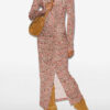 Robe longue drapée en jersey Jelina Robe longue drapée en jersey Jelina