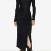 Robe longue drapée en jersey Jelina Robe longue drapée en jersey Jelina