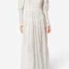 Robe longue en coton et soie à fleurs Robe longue en coton et soie à fleurs