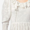Robe longue en coton et soie à fleurs Robe longue en coton et soie à fleurs