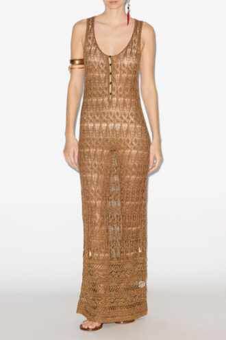 Robe longue en crochet fin Pernille