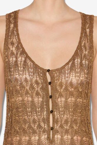 Robe longue en crochet fin Pernille