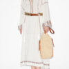 Robe longue en gaze brodée Florenza Robe longue en gaze brodée Florenza