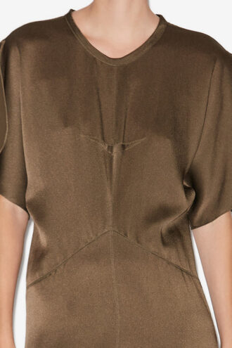 Robe longue en satin Keany