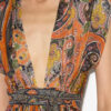 Robe longue en soie imprimée Melissa Robe longue en soie imprimée Melissa