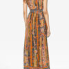 Robe longue en soie imprimée Melissa Robe longue en soie imprimée Melissa