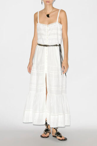 Robe longue en voile de coton divin