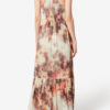 Robe longue en voile de coton imprimé Vasmila Robe longue en voile de coton imprimé Vasmila
