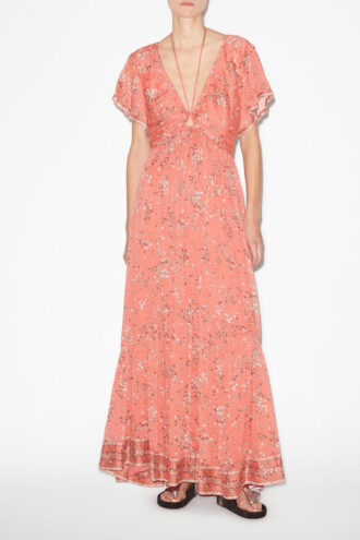 Robe longue imprimée Agathe