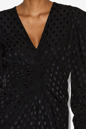 Robe longue imprimée en soie Albini