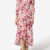 Robe longue imprimée en soie stretch Albini Robe longue imprimée en soie stretch Albini
