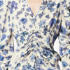Robe longue imprimée en soie stretch Albini Robe longue imprimée en soie stretch Albini