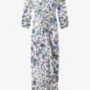 Robe longue imprimée en soie stretch Albini Robe longue imprimée en soie stretch Albini
