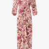 Robe longue imprimée en soie stretch Albini Robe longue imprimée en soie stretch Albini