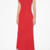 Robe longue à manches courtes Kidena