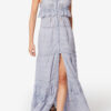 Robe longue Paule en coton et dentelle florale Robe longue Paule en coton et dentelle florale