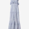 Robe longue Paule en coton et dentelle florale Robe longue Paule en coton et dentelle florale