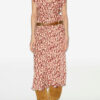 Robe midi en jacquard imprimé Lyndsay