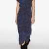 Robe midi en soie imprimée Terena Robe midi en soie imprimée Terena