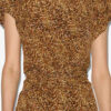 Robe midi en soie imprimée Terena