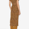 Robe midi en soie imprimée Terena