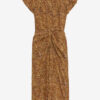 Robe midi en soie imprimée Terena