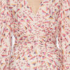 Robe midi en soie mélangée imprimée Albini